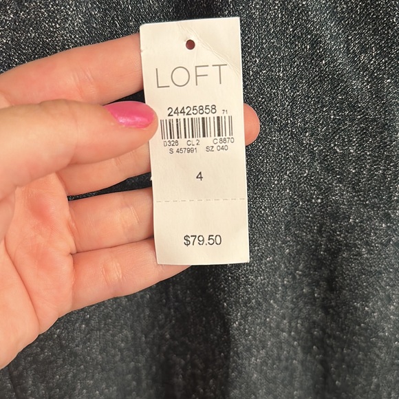 NWT LOFT blue Marisa paper bag trousers - Picture 3 of 10